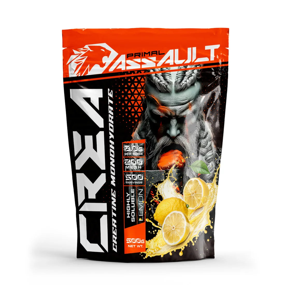 Creatina en Polvo 500g Sabor LIMON/NEUTRO/PIRULETA  | Sin Gluten