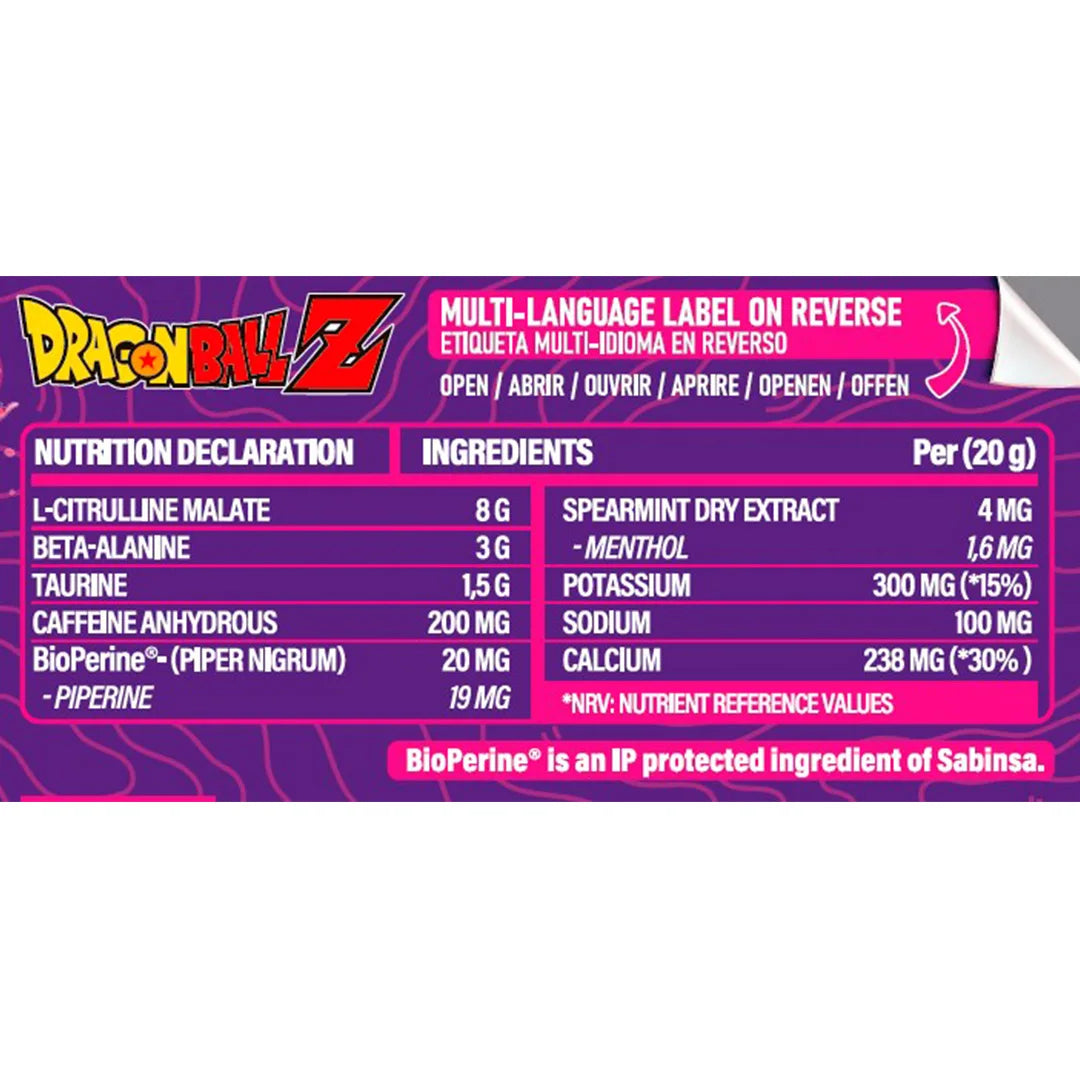 Life Pro Nutrition Elektro Ki Dragon Ball Z Edición Limitada 400g - Aumenta tu rendimiento y supera tus límites como un súper guerrero