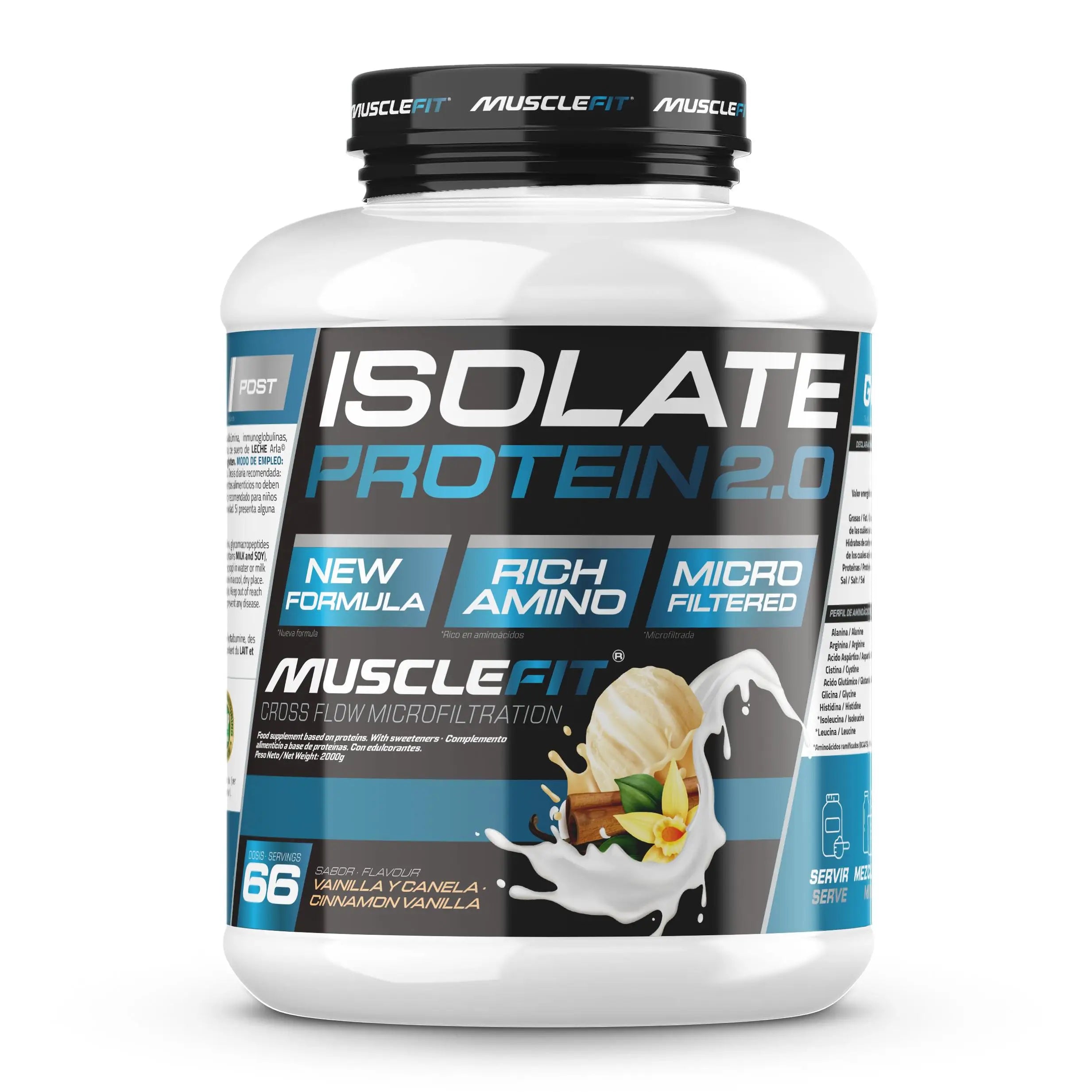 Proteína Aislada CFM 2000G - MuscleFit | Proteína Aislada para la Creación Muscular