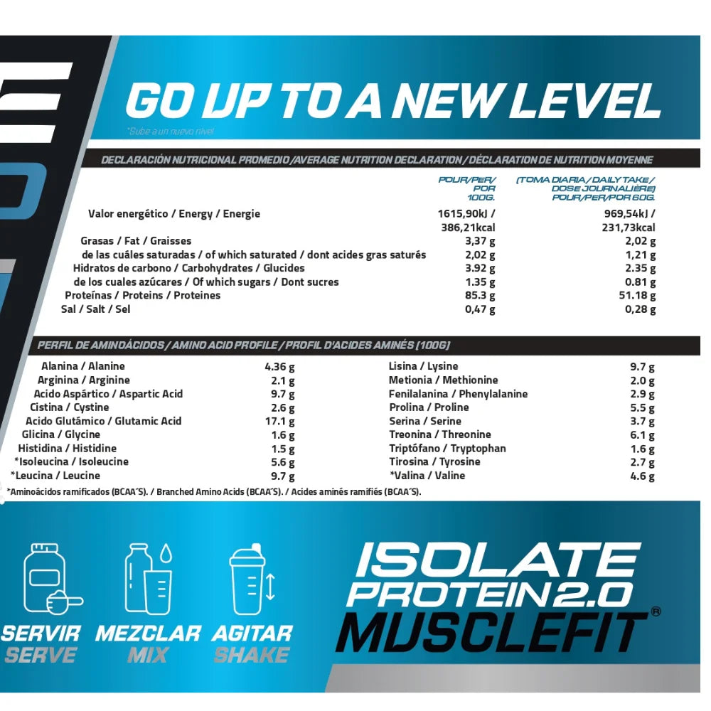 Proteína Aislada CFM 2000G - MuscleFit | Proteína Aislada para la Creación Muscular