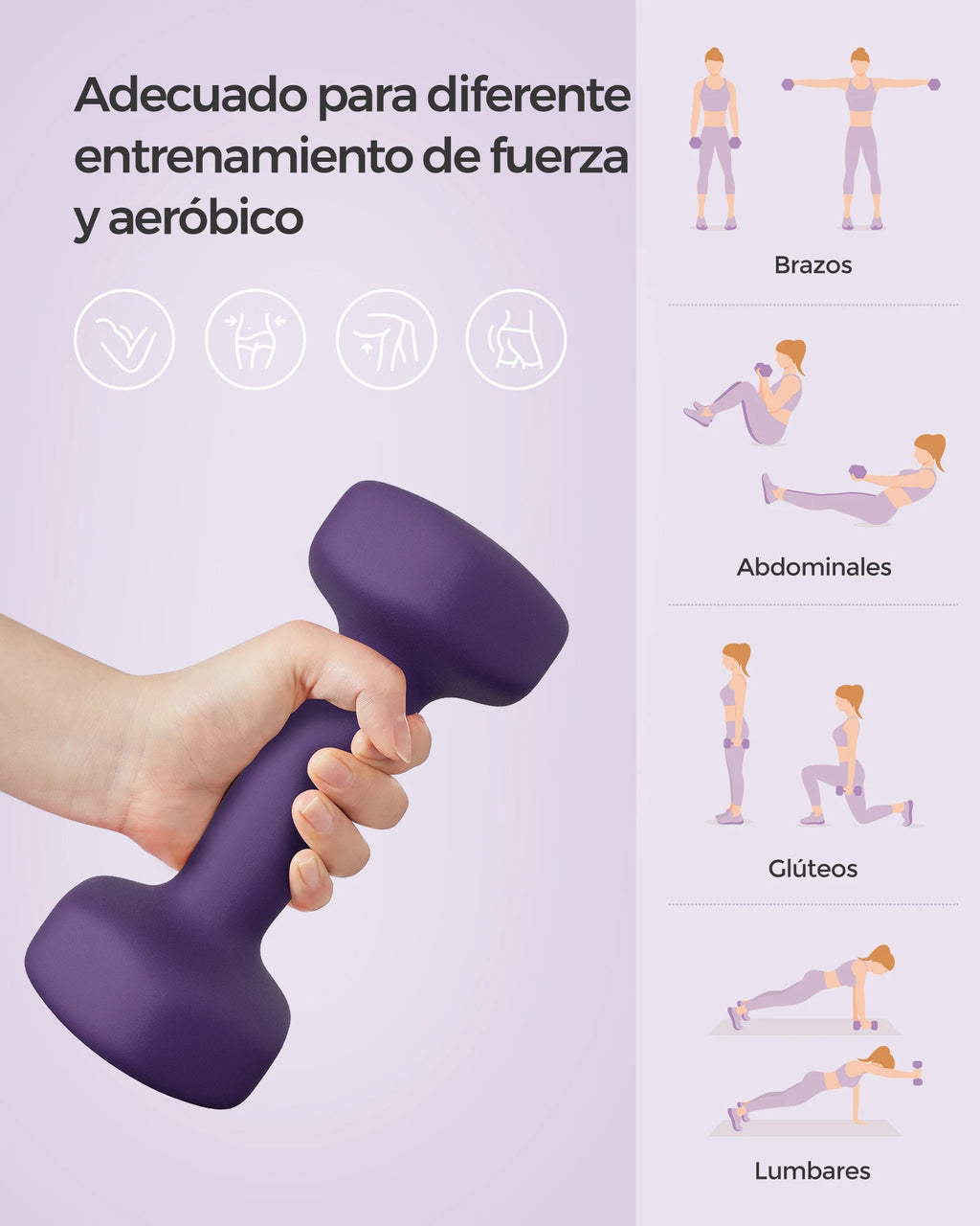Mancuernas para entrenamiento terapéutico