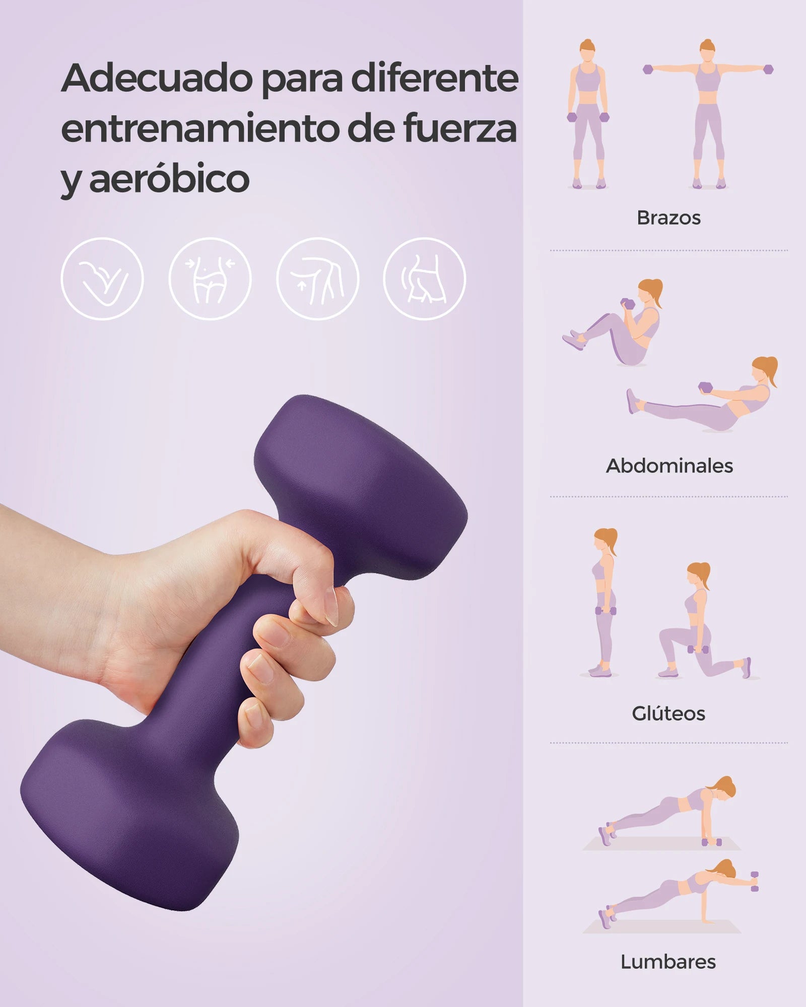 Mancuernas para entrenamiento terapéutico
