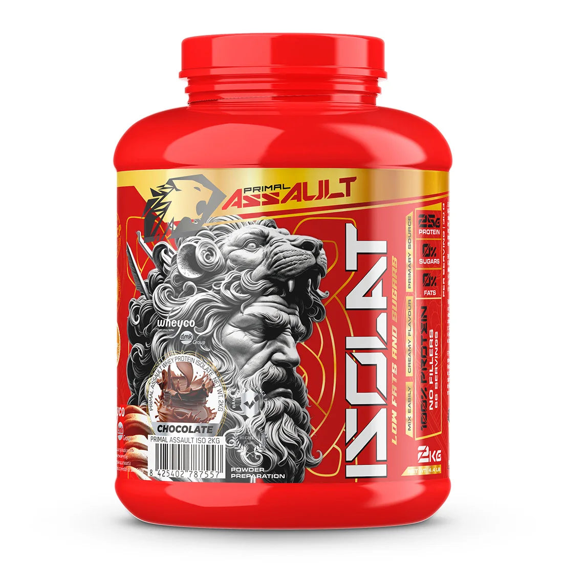 El aislado de proteína de suero Primal Assault es el más avanzado del mercado: la más alta calidad. Sin trucos ni ingredientes ocultos.