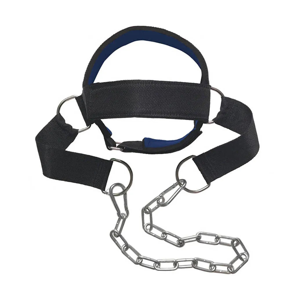 Correa de Entrenamiento de Fuerza Cervical Ajustable — Arnés para la cabeza con Capacidad de Carga para Ejercicios de Fuerza y Fitness en el Gimnasio