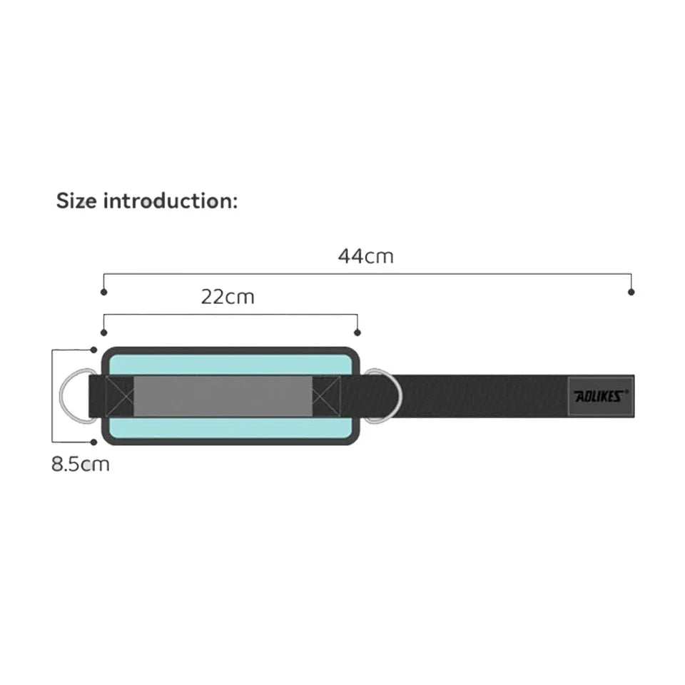 AOLIKES Tobilleras y Muñequeras acolchadas y ajustables con correas acolchadas y anilla en D para máquina de cable, ideales para ejercicios de glúteos