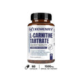 Tartrato de L-carnitina Cápsulas Premium de 1500 mg - Producción de energía natural, Apoya el metabolismo