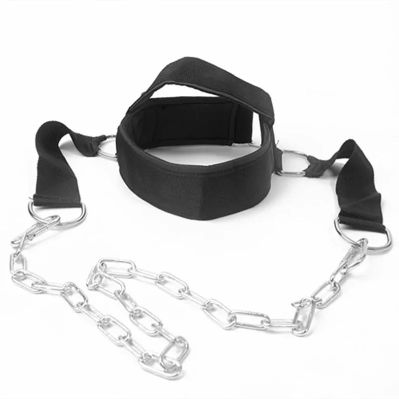 Correa de Entrenamiento de Fuerza Cervical Ajustable — Arnés para la cabeza con Capacidad de Carga para Ejercicios de Fuerza y Fitness en el Gimnasio