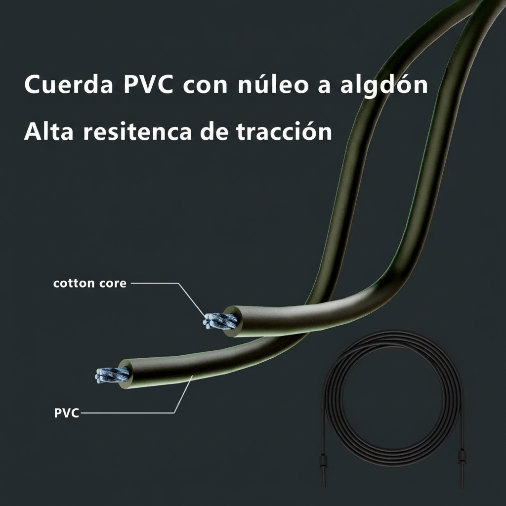 Cuerda de Saltar Profesional para Niños y Adultos - Fitness Crossfit - Velocidad Rápida - Ajustable PVC - Equipamiento de Gimnasio