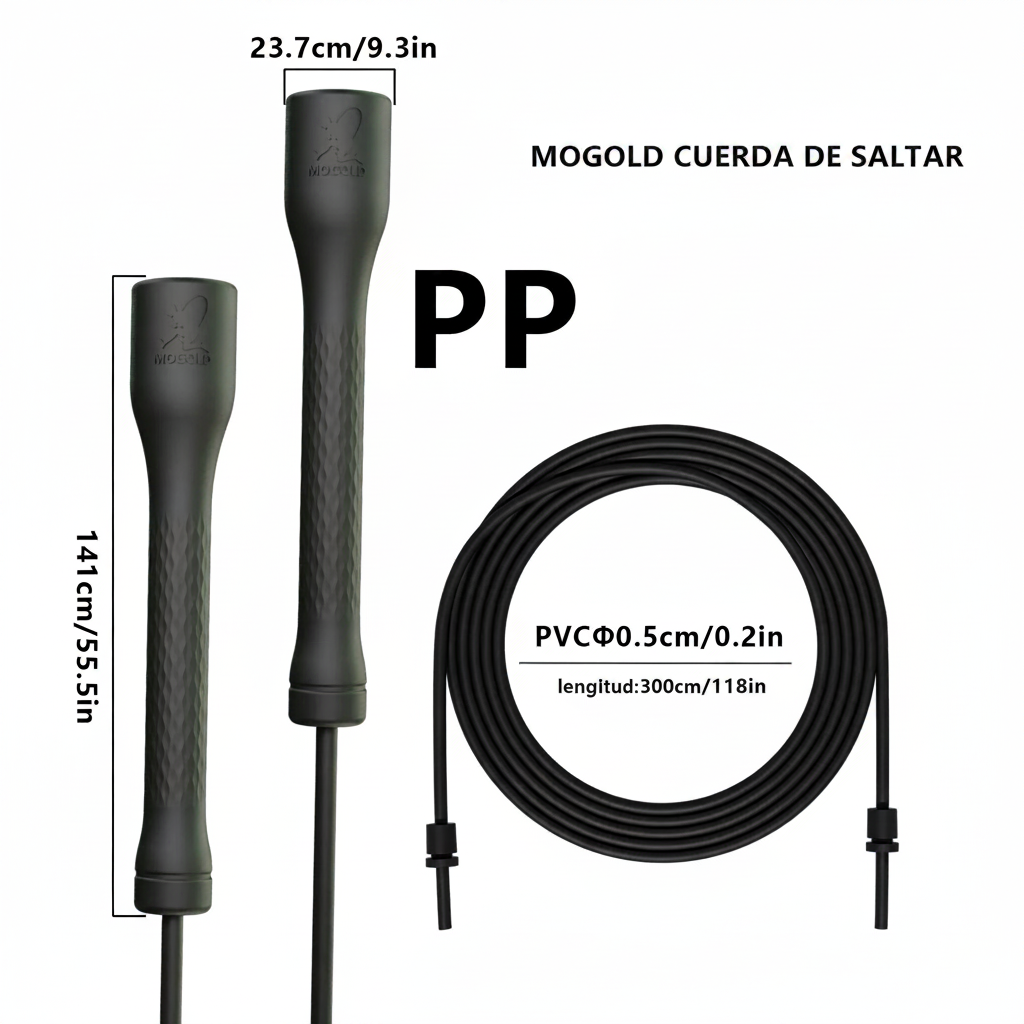 Cuerda de Saltar Profesional para Niños y Adultos - Fitness Crossfit - Velocidad Rápida - Ajustable PVC - Equipamiento de Gimnasio